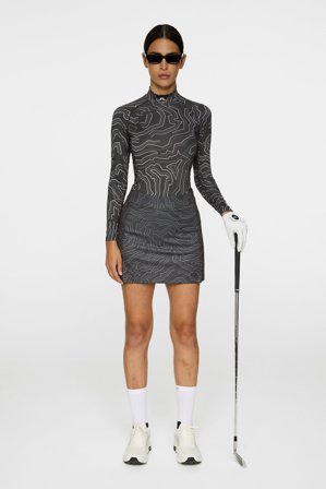 J.Lindeberg - Amelie Mid Print Skirt - Golf - Grey - Women - XS