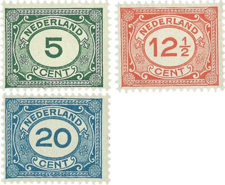 Holland 1921-1922 - NVPH 107-109 - Postfrisk
