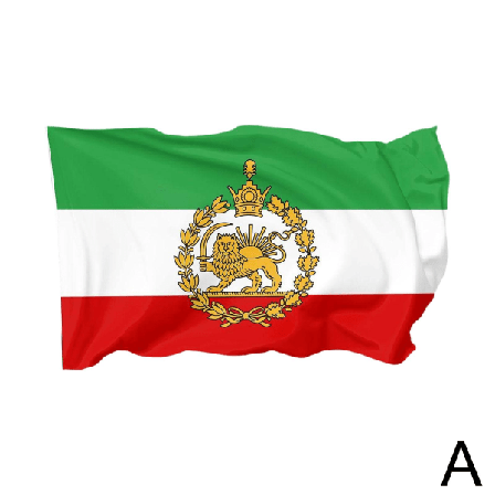 Persisk Iran Løve Flag, 90x150cm Ærme Flag, Persisk Iransk Banner One Size