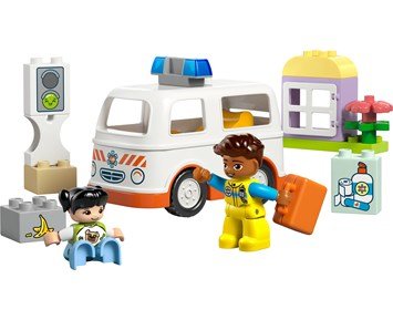 LEGO DUPLO Town Ambulans och förare 10447