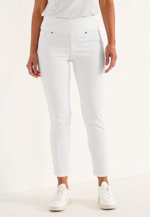 Cellbes of Sweden - Superkomfortabel ankeljeans i denim Elin i hvit / denim for damer i størrelse 60