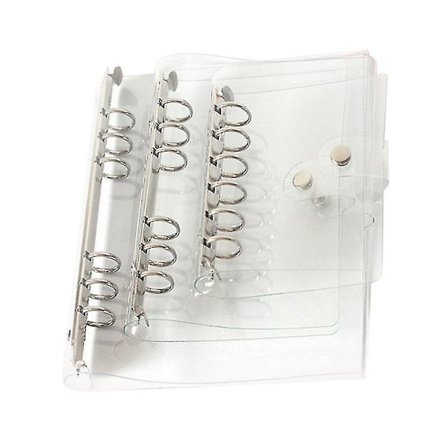 3 kpl 6-reikäisiä läpinäkyviä irtolehtikansioita Kannettavat käsikirjakansiot Paperitiedostot Kansioiden kuoret A5 A6 A7