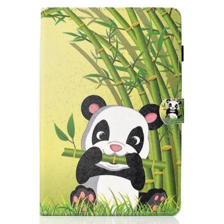 Case till Ipad 5 9.7 2017 cover med automatiskt vilo-/väckningsmönster Magnetisk - Panda