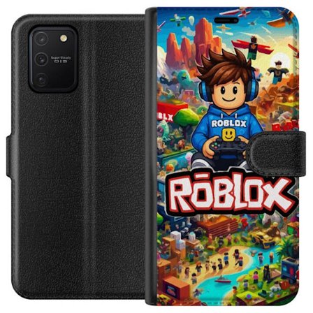 Kompatibelt Lommeboketui til Samsung Galaxy S10 Lite Roblox-verden med spillkarakterer og fargerike eventyr fylt med action og flygende kjøretøy