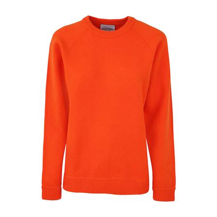 Kujten, Round-neck Knitwear Oranje, Dames, Maat:S