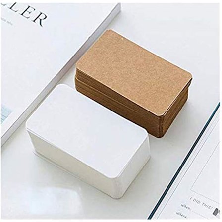 200-pack blanka visitkort i kraftpapper