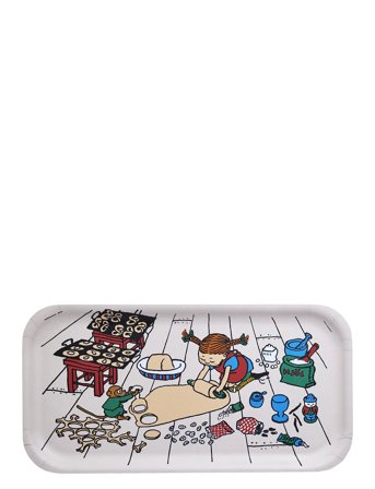 Pippi Langstrømpe Pippi Tray 43X22Cm Baking - Multi/patterned - 43X22CM