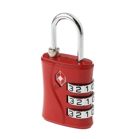 TSA Tullkod Lås Bagage Lösenord Lås RÖTT