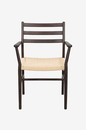 Rowico Home - Harlan stol med armstöd, 2-pack - Brun - Karmstolar - Från Homeroom