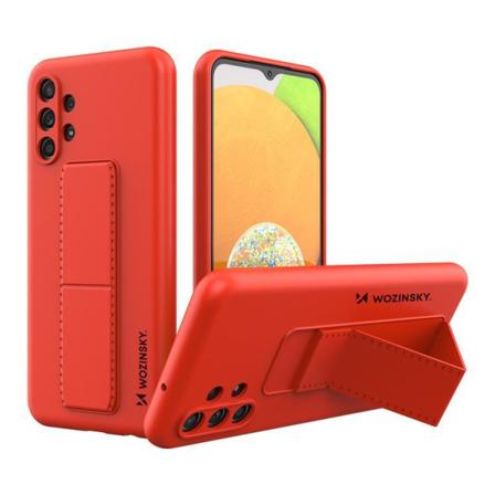 Wozinsky Galaxy A13 5g Skal Kickstand Silicone - Röd