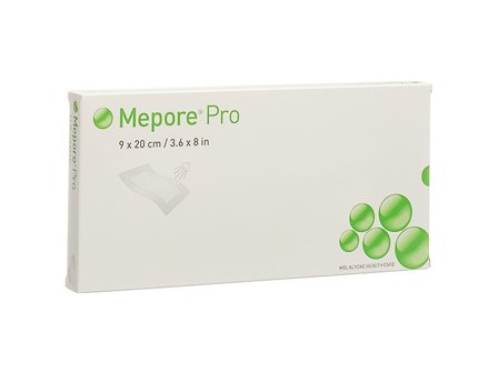Mepore Mepore Pro dusjtett selvheftende kompress, Steril, 9x20 cm,10 stk.