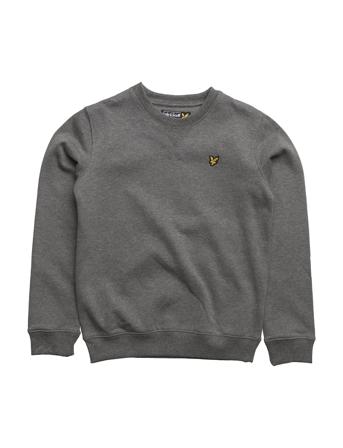 Classic Crew Neck Fleece Sweatshirt Trøje Grå Lyle & Scott Junior