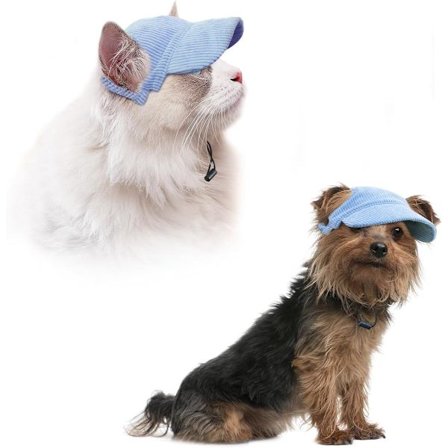 Kesäinen aurinkohattu ja koirien UV-suoja säädettävä lippalakki aurinkosuojaukseen ja urheiluun rento koiranhattu lemmikin aurinkohattu korva-aukoilla