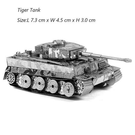3D-metallipalapeli tee itse käsikirja Kuuluisat panssarivaunujen sotilassarjan tiikeritankit T-34 Js-2 M1a1 tankkimalli Kokoa palapeli Tiger Tank