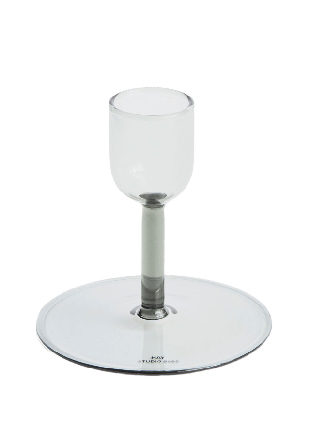 HAY Tiny Candleholder Straight Dekoration Grå Ø7 x H7,7