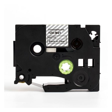 Tape 9mm TZe-M21 M-Svart på Klar - Lyreco - Kontorsmaskiner - Märkmaskiner och tape - Tape - Brother TZ