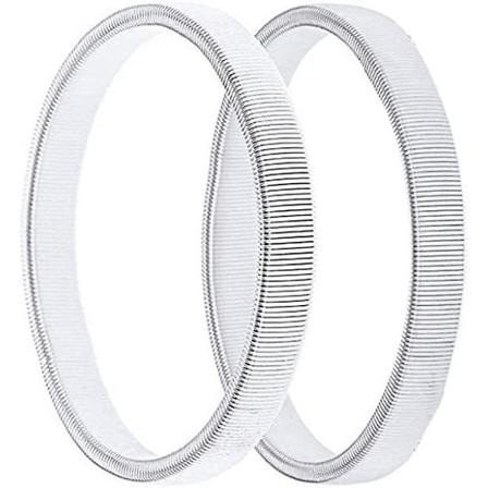 1 Par Justerbare Skjorteærmeholdere, Anti-Skli Metall Elastisk Garter Armbånd Gull