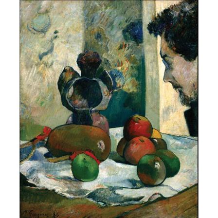 Still Life With Profile Of Laval, 1886, Paul Gauguin Brun