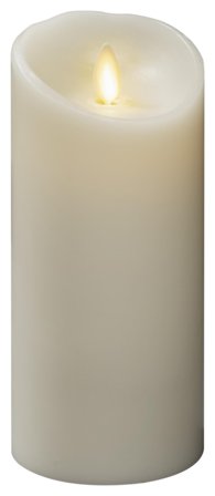 Konstsmide 1611-115 Vokslys krem, varmhvit, LED 7,6x16,5 cm, Belysning