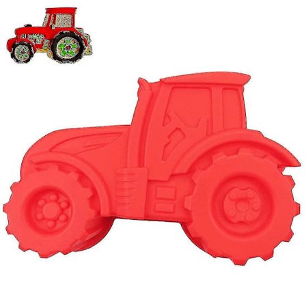 Traktorform Silikonform For Kake, 3D Silikon Kake Gelé Matlaging Sjokolade Støpe Bakeverktøy, 1 stk