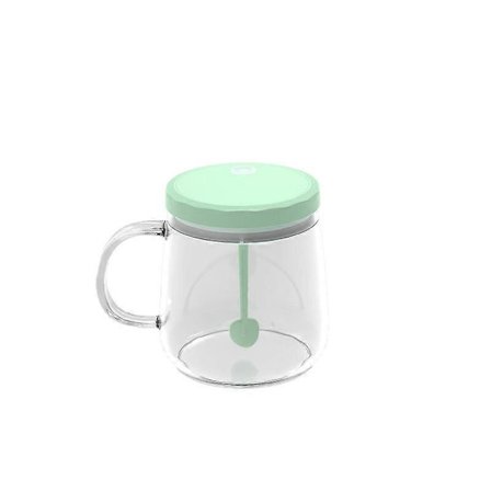 400 ml, Elektrisk Blandningskopp, Högt Borosilikatglas, Portabla Kaffekoppar för Kaffe, Mjölk, Proteinpulver