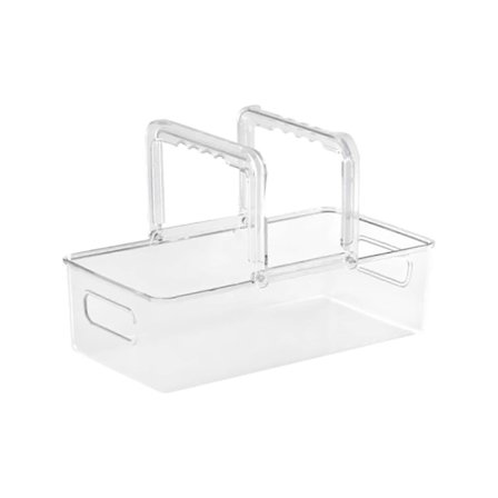 Klar Oppbevaringsboks Kjøleskapsorganisator med Håndtak for Husholdningskjøkken