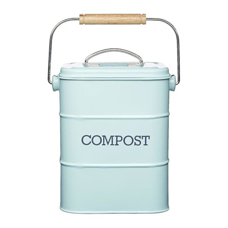 Kompostbehållare i Retro-Stil med Lock