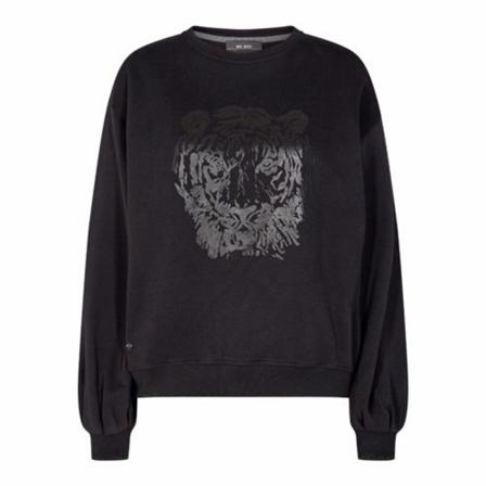 MOS Mosh Zanna Tiger Sweatshirt , Zwart , Dames , Maat: S
