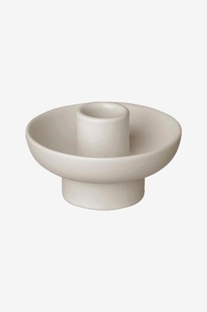 Blomus - Lysestake Vela S 9 cm - Beige - Lysestaker & lykter - Fra Homeroom