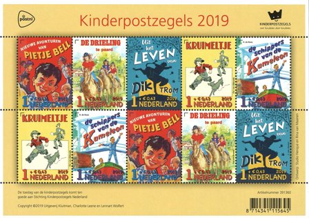 Holland 2019 - NVPH V3786-3790 - Miniark - Postfrisk