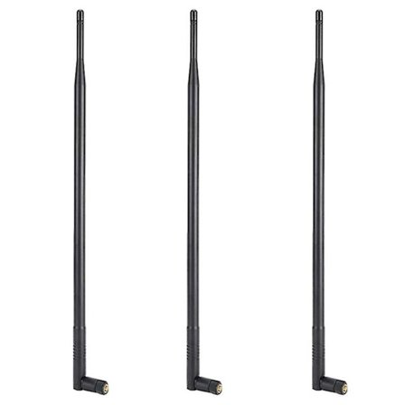 3x 12dBi Wifi-antenn, 2,4g/5g Dual Band High Gain Long Range Wifi-antenn med Rpsma-kontakt Fo