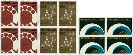 Holland 1962 - NVPH 771-773 - 4-blokke - Postfrisk