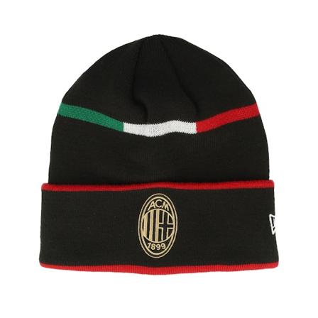 New Era - Football Noir cuff Bonnet - AC Milan 1995 Beanie Black Cuff @ Hatstore