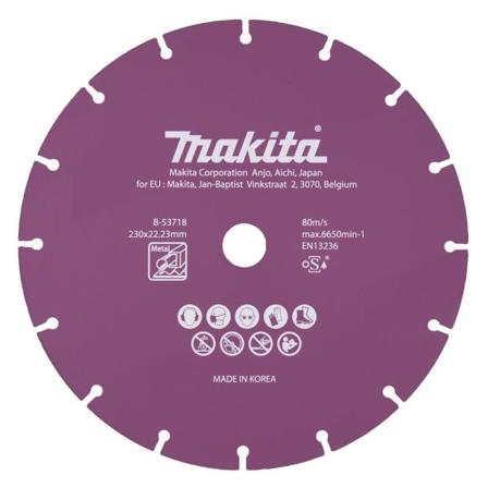 Makita B-53718 Diamantblad 230x1.6x22.23 mm, stål, Maskintilbehør & forbruk