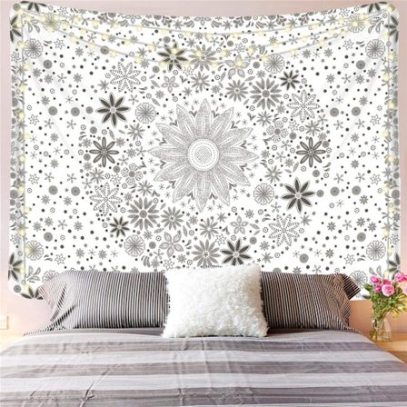 130x150cm Bohème Mandala Vægtæppe til Naturindretning