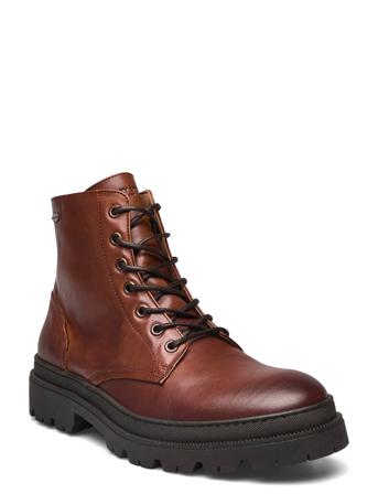 Nero Leather Shoe Snørestøvler Brun Sneaky Steve
