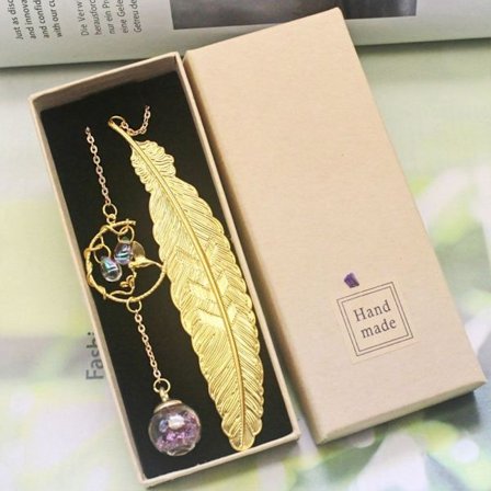 Bokmärken Fjäder Bokmärken GOLD-02 GOLD-02