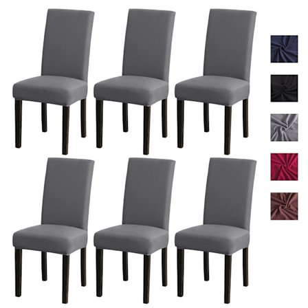 6 st Stretch Stolsöverdrag - Tvättbara Stretch Stolsöverdrag