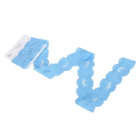 Vågspetsband Dekorera Design Kläder DIY Hantverk 10 Yard 3cm Bredd Himmelblå