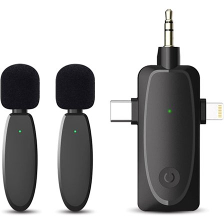 2025 Senaste Modell SoundGuard AP003 Trådlös Lavalier Mikrofon | 48kHz Pro Studio | 120M Räckvidd | Brusreducering | Kompatibel med iPhon