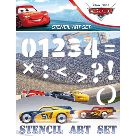 Cars 6 St Ritmallar Schabloner Pysselpaket Bil Bilar