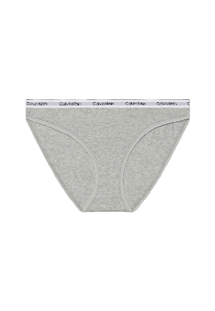 Calvin Klein Trosa i Bikini modell, Bomull, Icon Logo. Trosor Dam Grå S