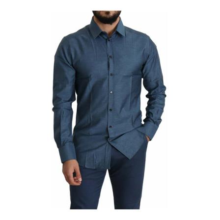 Dolce & Gabbana Formal Shirts Blå, Herre Skjorter