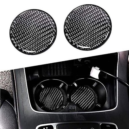 Dww-2x Black Carbon Fiber Mugghållare Pad Vattenkopp Slot N DXGHC