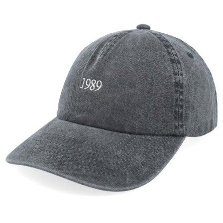 Iconic - Svart unconstructed Keps - 1989 Vintage Washed Black A-frame Dad Cap @ Hatstore