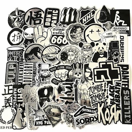 50x klistermärken, Metall #2