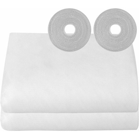 Hyttysverkko ikkunaan 2 kappaletta 150x200cm Hyttysverkko ikkunaan Liima säädettävä hyönteisverkko (valkoinen)