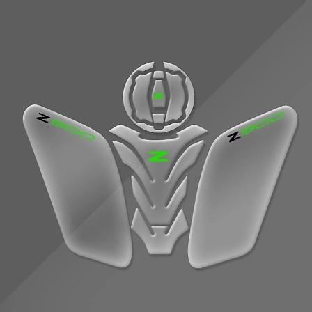 Z900 Plaza Edition 2024 Motorcykel Tank Pad Protector Passar för Kawasaki Z 900 Es 2017-2023 Transparent fiskbensdekal A-03