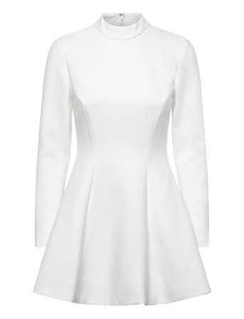 Bardot Zephyra Long Sleeve Mini Dress - White - 42