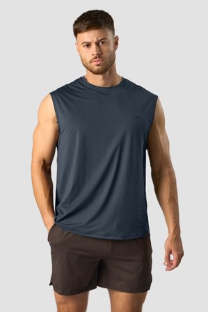 ICANIWILL - Stride Sleeveless T-shirt Men Navy - Miehet - Treenivaatteet ICIW:ltä